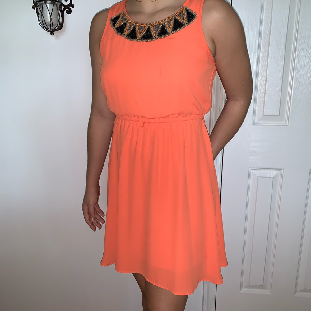 XOXO Orange Dress